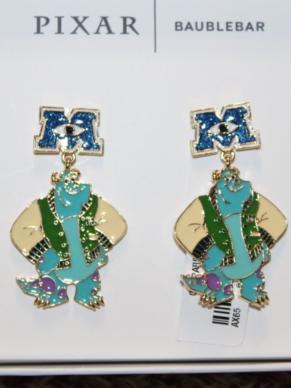 NWT Baublebar Pixar Monsters University SULLEY   FUN ! FUN!!